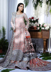Rose Quartz Alexandrite Bridal Lehenga Pishwas