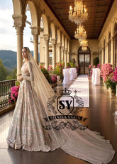 Diamond Champagne Tiffany Lehenga and Choli