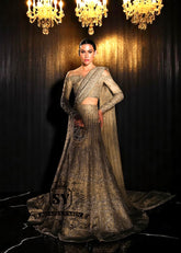 Pakistani Bridal Dresses USA Bridgeview Illinois Buy Stunning Café Au Lait Carter Lehenga with Attached Drape Dupatta