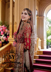 Pakistani Designer Farshi Gharara New Braunfels Texas USA Traditional Farshi Gharara Bridal Dress