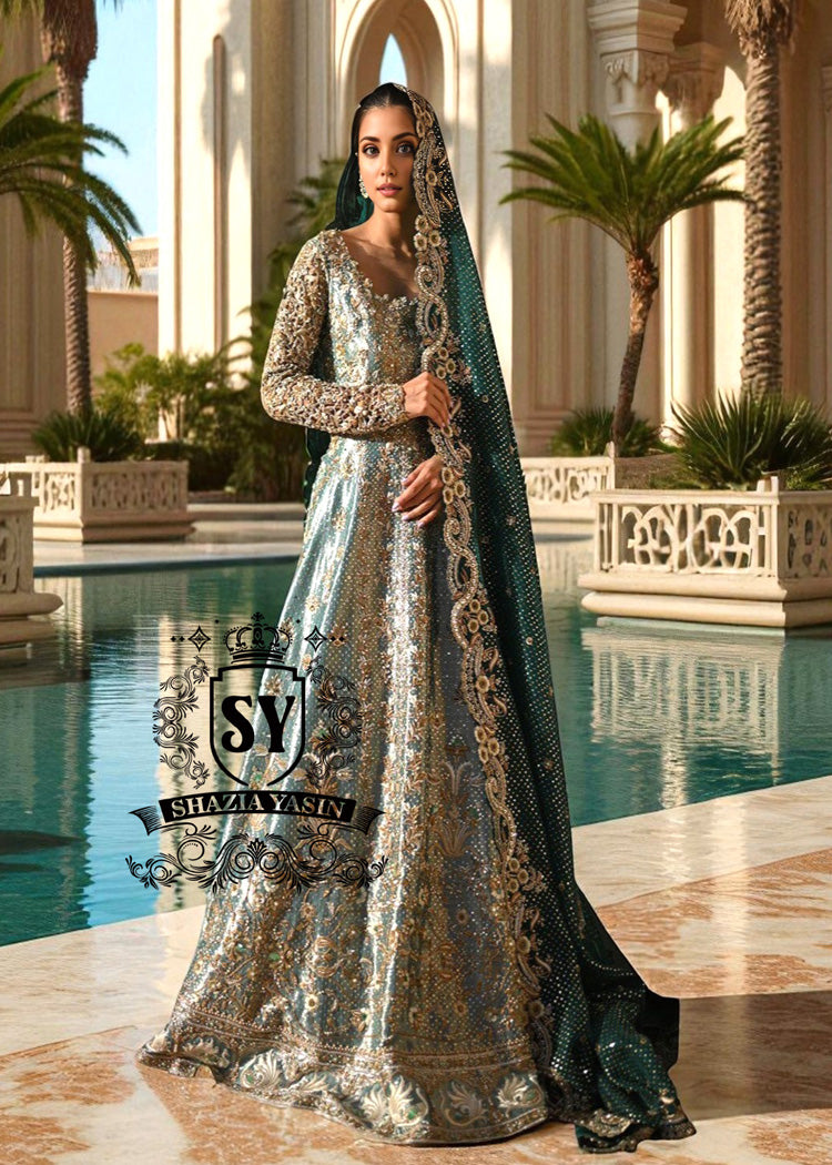 Rivera Sky Bridal Dress for Walima Lillestrøm Oslo Norway Indian Bridal Dress for Reception