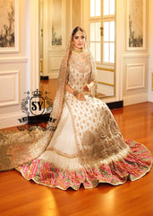 Buy Off-White Chatta Patti Lehenga with long shirt for Nikah Santa Clara California USA Pakistani Indian Wedding Dresses