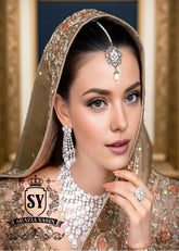 Complete set of Bridal Jewellery Sterling Silver Zircon Jewelry Sets Houston Texas TX USA bridal jewelry