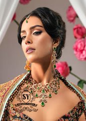 925 Sterling Silver Emerald Jewellery Sets, Buy Pakistani Designer Jewellery Sets with Emerald Stone