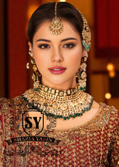 Exquisite Kundan Diamond Polki Bridal Jewellery Set Matawan New Jersey NJ US Pakistani Bridal Jewelry Sets