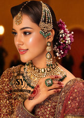 Exquisite Kundan Diamond Polki Bridal Jewellery Set Matawan New Jersey NJ US Buy Pakistani Bridal Jewelry Sets
