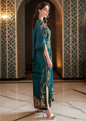 A full-length yet sensual colored Kaftan gown with trendy gathers, could have been the perfect wedding guest—The Kaftan dress, with its X-shaped draping, It has the same character: it will look luxurious both on the red carpet and at the wedding reception.