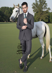 Dazzling Mens three-piece Suits Ajman UAE Pakistani Menswear Carbon suits – wool, great cuts, perfect fit