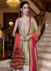 Pakistani Bridal Party Dress with Chatta Patti Dhaka Pajama Burlington Canada Engagement Dresses