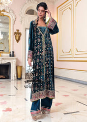 Avant-garde designs Pakistani Wedding Party Outfit Saddle River New Jersey USA Velvet Embellished Bridal Party Outfits
