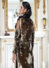 Explore the Latest Designer Pakistani Party Dress Virginia Maryland USA Long Open-Front Velvet Party Dress Pakistan