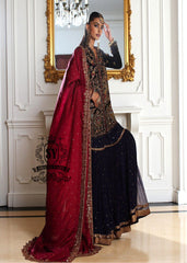 Elegant Style embellished Pakistani Bridal Party Dress with Gharara Fairfax Maryland USA Bridal and Formal Gharara Collection