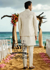 Gorgeous Mirror Embroidered Mens Prince Coat Suits Virginia Maryland USA Pakistani Designer Prince Coat