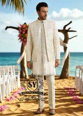 Gorgeous Mirror Embroidered Mens Prince Coat Suits Virginia Maryland USA Pakistani Designer Prince Coat