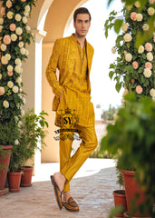 Shop the best online selection of Mens Prince Coat Suit for Mehndi Mayon Ceremony Ras Al-Khaima UAE Mens Prince Coat Pakistani Designer Prince Coat
