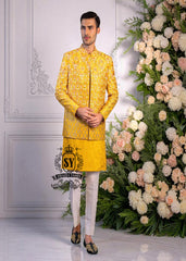 Raw Silk Prince Coat for Wedding Events Beverly Hills California CA USA Grooms Prince Coat for Mens