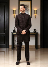 Embroidered Raw Silk Prince Coat Design Alexandria Virginia VA US Classic to Super Slim Prince Coat for Groom