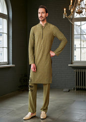 Unique Collection of Formal Prince Coats Brands Juffair UK Olive Green Groom Prince Suit Made in Pakistan 100%