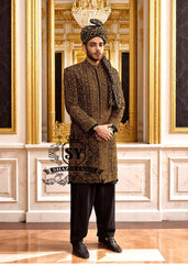 Exquisite Embellished Black Sherwani Beverly Hills California CA USA Beautiful Groom Sherwani for Mens