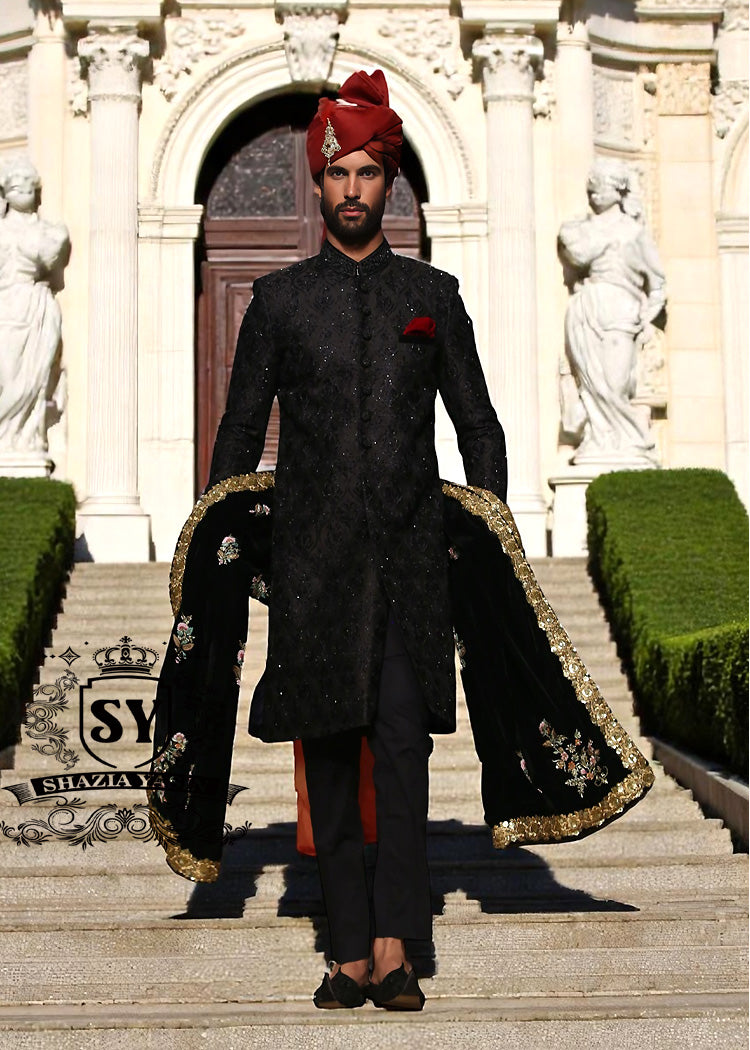 Stylish Embellished Sherwani Suits for Groom Letchworth UK Luxury Mens Sherwani Suits UK