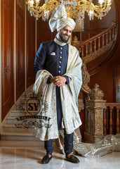 Royal Blue Sherwani Designs Melbourne Victoria Australia Latest Sherwani for Groom Wedding Pakistan