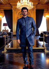 Awesome Cool Black Jamawar Sherwani Fitzroy Victoria Embellished Sherwani For Groom Australia