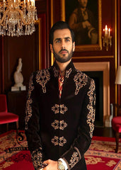 Dark Sienna Velvet Sherwani Lawrenceville New Jersey NJ USA Pakistani Sherwani for Classical Pianists