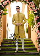 Best Designer Embroidered Sherwani for Mens Montgomery Village Maryland USA Buy Bespoke Sherwani Suits