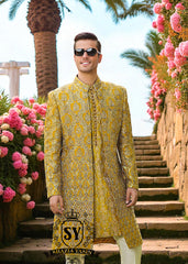 Best Designer Embroidered Sherwani for Mens Montgomery Village Maryland USA Buy Bespoke Sherwani Suits
