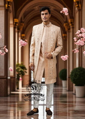 Grooms Bespoke Sherwani Suits for Men's Lausanne Switzerland Buy Best Sherwani Brands in Pakistan