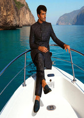 Latest Black Pearl Sherwani Design Marriage Soho Road UK Buy Sherwani for Groom With Price In Pakistan