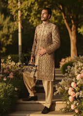 Men's Sherwani for Wedding, Pakistani Sherwani, Designer sherwani for men, Sherwani with turban in Toronto Canada