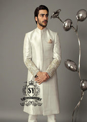 Indian Sherwani Pakistani Sherwani Bespoke Mens Sherwani Wedding Sherwani. For the man who knows that elegance is timeless. A Sherwani suit that celebrates his unique personality.
