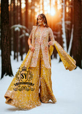 Urobilin Bridal Sharara UK USA Canada Buy Traditional Pakistani Wedding Sharara Designs