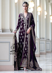 Velvet Bridal Dresses Heavy Embellished Velvet Angrakha Designs Dansville New York USA Formal Dresses