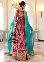 Luxury Angrakha Pishwas with Lehenga Pakistani Angrakha Suits Artesia California CA USA Wedding Angrakha