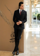 Men's black formal suit in viscose wool Paramus New Jersey NJ USA Buy High Quality Mens suits