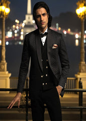 Classy Men's groom tuxedo suits Newark New Jersey NJ USA Buy Fully Embroidered Black Diamonds Tuxedo Suits