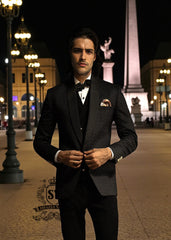 Shop our classic Men's groom tuxedo suits Newark New Jersey NJ USA Buy Fully Embroidered Black Diamonds Tuxedo Suits