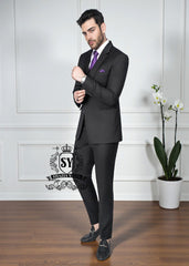 Men's Three-Piece Tailored Suits Canberra Australia Buy Bespoke Men's Suit with Waistcoat Stylish Black Suits