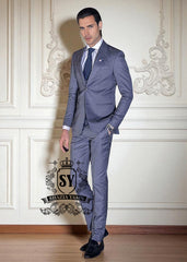 Stylish Slate Blue Suits San Francisco California CA USA Best Western Wedding Collection Designer Suits Designs