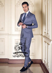 Stylish Slate Blue Suits San Francisco California CA USA Best Western Wedding Collection Designer Suits Designs