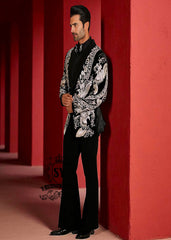 Men's Luxury Bespoke Embellished Black Tuxedo 3 Piece Suit Salisbury England UK Men high end tuxedo suits