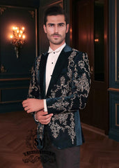 Men's Velvet Tuxedo Suits Best Man Velvet Pieces Autumn Wedding Suits Tuxedo UK USA Canada Australia. Limited stock.