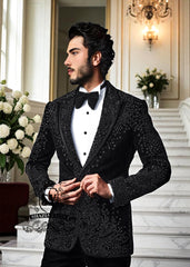 Pakistani Designer Black Royal Tuxedo Diamond Bar California CA USA Good Looking Mens Velvet Tuxedo