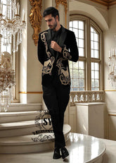 Luxury Tuxedo for Weddings and Receptions Madison Heights Michigan MI US Stylish Embroidered Tuxedo Suits
