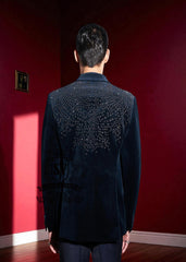 Best Tuxedo Designs Garden City Michigan MI USA Fully Embellished Men's Tuxedo in Velvet Buy Men's Suits Tuxedo Online