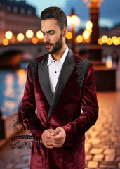 Velvet Tuxedo for Men's Fairfax Maryland Gorgeous Men's Tuxedo Suits Designer Suits for Men Designer Formal Wear for Men
