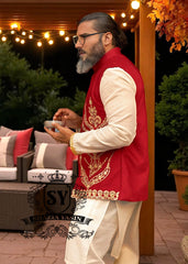 Pakistani Mens Waistcoats Islip New York USA Sangeet Night Waistcoats for Father of Bride