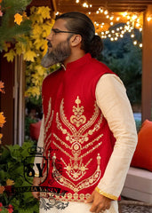 Pakistani Mens Waistcoats Islip New York USA Sangeet Night Waistcoats for Father of Bride
